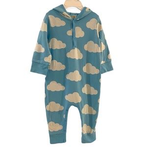 Monica & Andy Hooded Sweatshirt Romper 9-12m